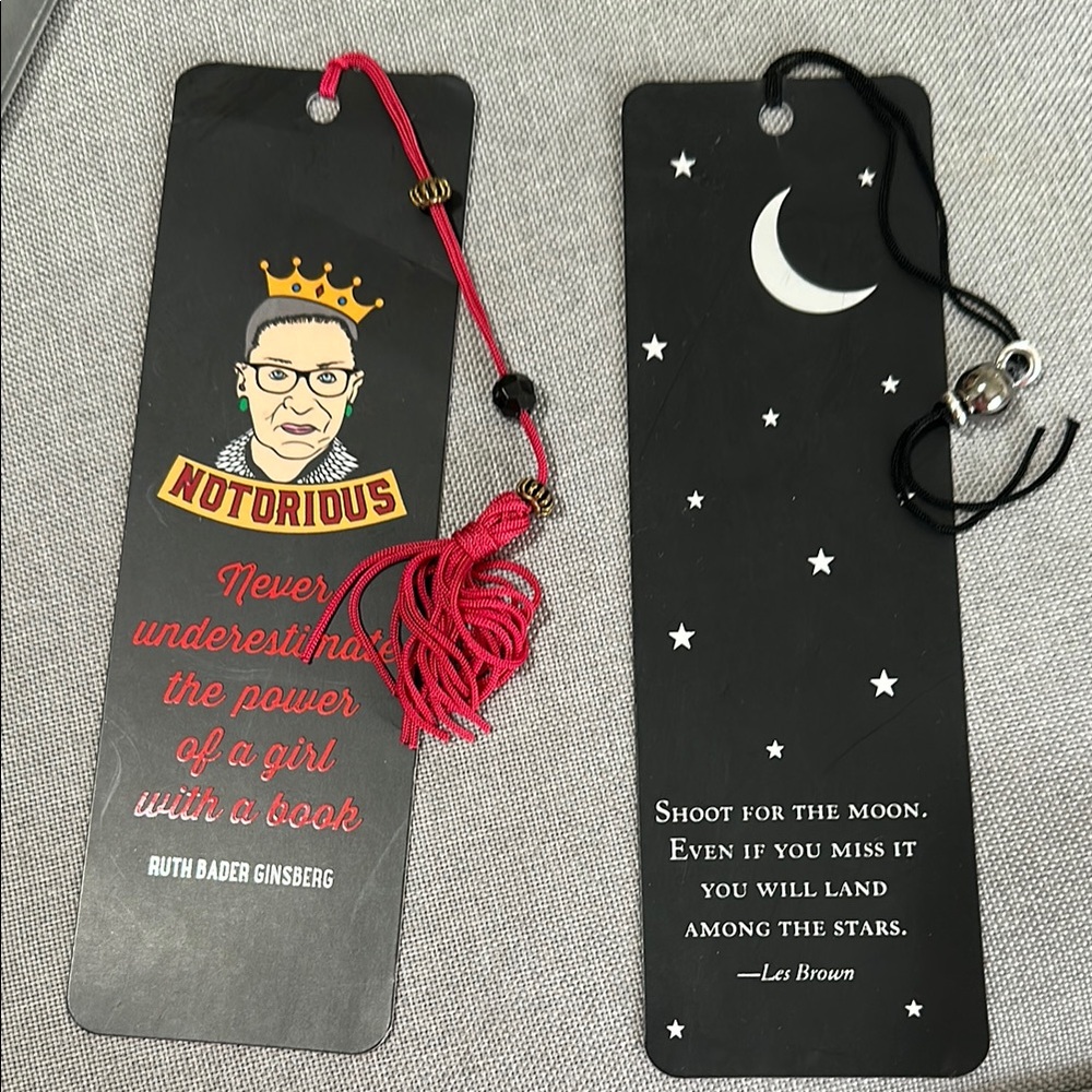 Notorious RBG and Moon Bookmarks